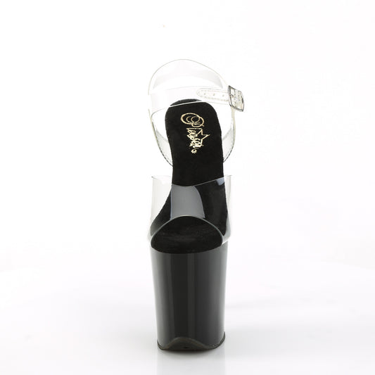 【PLEASER】FLAMINGO-808CRS-2 プラットフォームシューズ Clr/Blk-Slv RS【取寄】