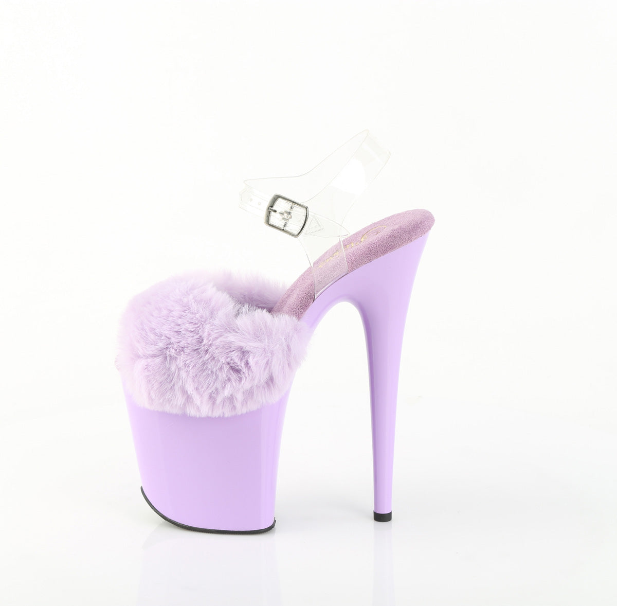 【PLEASER】FLAMINGO-808FUR シューズ Lavender Faux Fur-Clr TPU/Lavender【取寄】