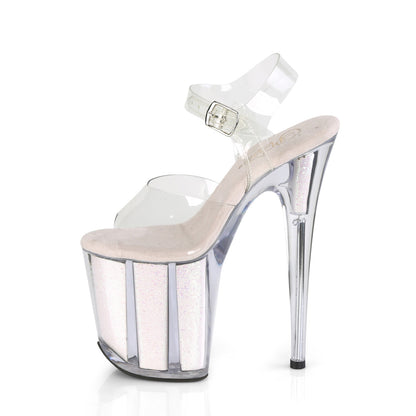 【PLEASER】FLAMINGO-808G プラットフォームシューズ Clr/Opal Glitter Inserts【取寄】