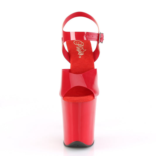 【PLEASER】FLAMINGO-808N プラットフォームシューズ Red (Jelly-Like) TPU/Red【取寄】