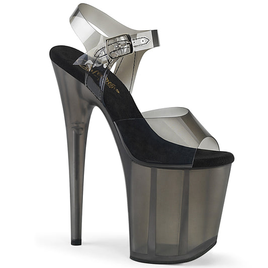 【PLEASER】FLAMINGO-808N-T プラットフォームシューズ Blk Gradient TPU/Smoke Tinted【取寄】