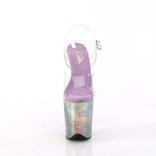 【PLEASER】FLAMINGO-808NEB プラットフォームシューズ Clr/Lavender Multi Metallic【取寄】
