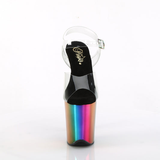 【PLEASER】FLAMINGO-808RC シューズ Clr/Rainbow Chrome【取寄】