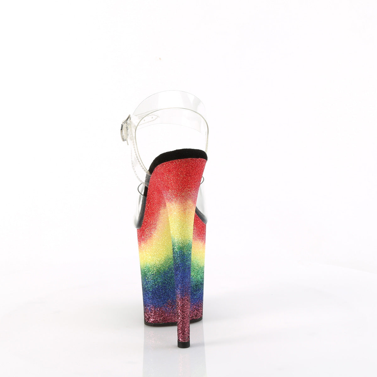 【PLEASER】FLAMINGO-808RG-04 シューズ Clr/Rainbow Glitter【取寄】