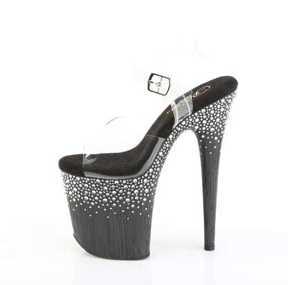 【PLEASER】FLAMINGO-808SPKL-02 シューズ Clr/Blk-Slv RS【取寄】