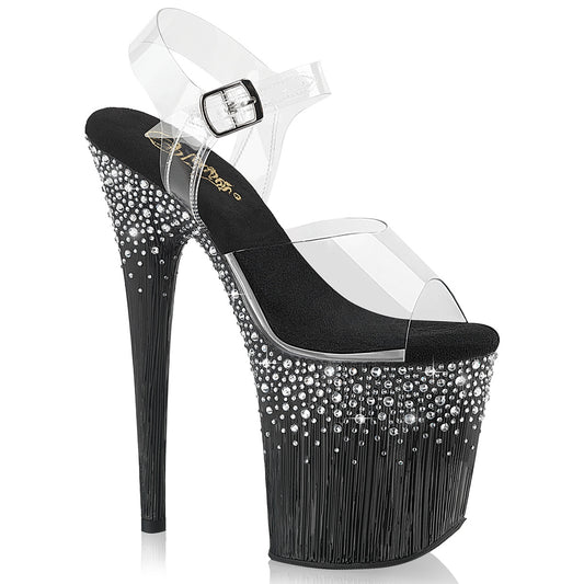 【PLEASER】FLAMINGO-808SPKL-02 シューズ Clr/Blk-Slv RS【取寄】