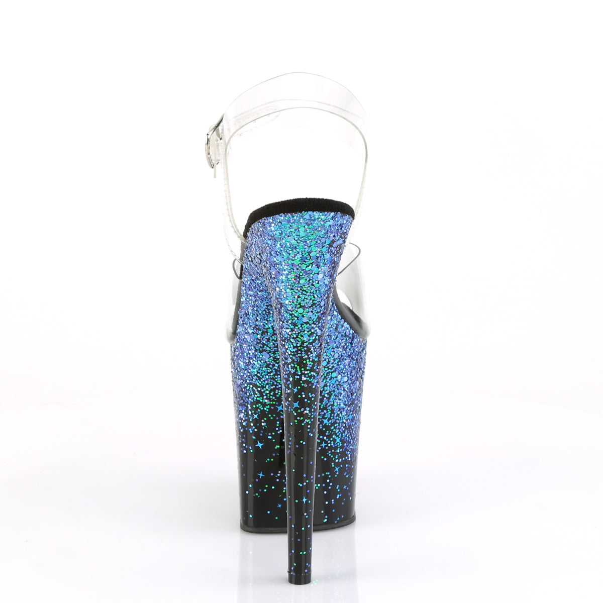 【PLEASER】FLAMINGO-808SS シューズ Clr/Blk-Blue Multi Glitter【取寄】