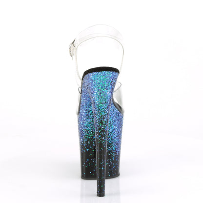 【PLEASER】FLAMINGO-808SS シューズ Clr/Blk-Blue Multi Glitter【取寄】