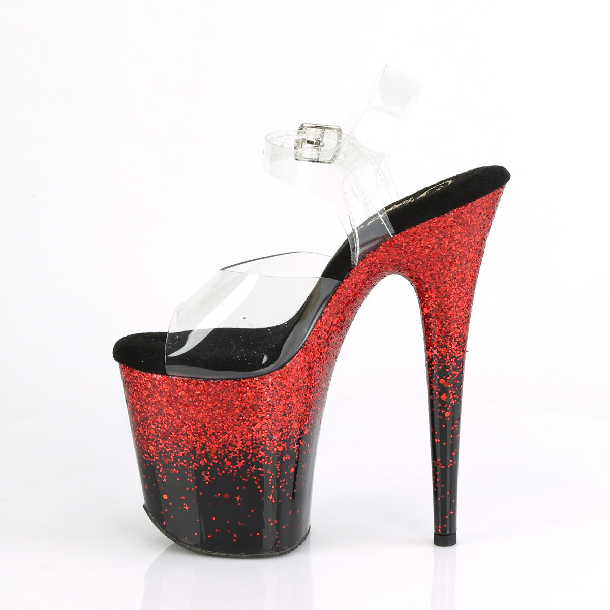 【PLEASER】FLAMINGO-808SS シューズ Clr/Blk-Red Multi Glitter【取寄】