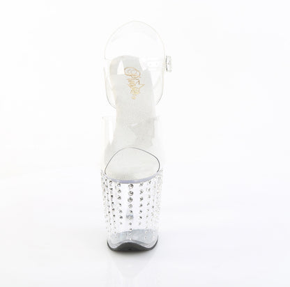【PLEASER】FLAMINGO-808TDRS シューズ Clr/Clr-Slv RS【取寄】