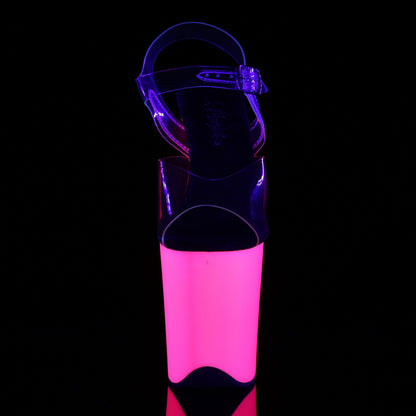 【PLEASER】FLAMINGO-808UV シューズ Clr/Neon Pink【取寄】