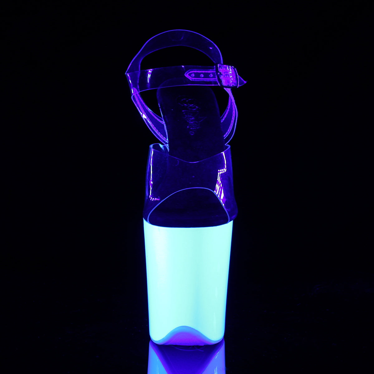 【PLEASER】FLAMINGO-808UV プラットフォームシューズ Clr/Neon Wht【取寄】