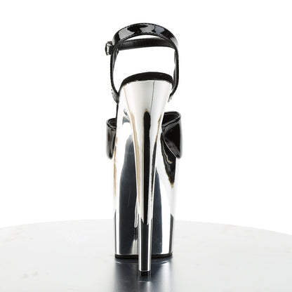 【PLEASER】FLAMINGO-809 シューズ Blk Pat/Slv Chrome【取寄】
