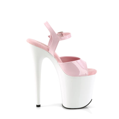 【PLEASER】FLAMINGO-809 シューズ B. Pink Pat/Wht【取寄】