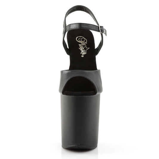 【PLEASER】FLAMINGO-809 シューズ Blk Faux Leather/Blk Matte【取寄】