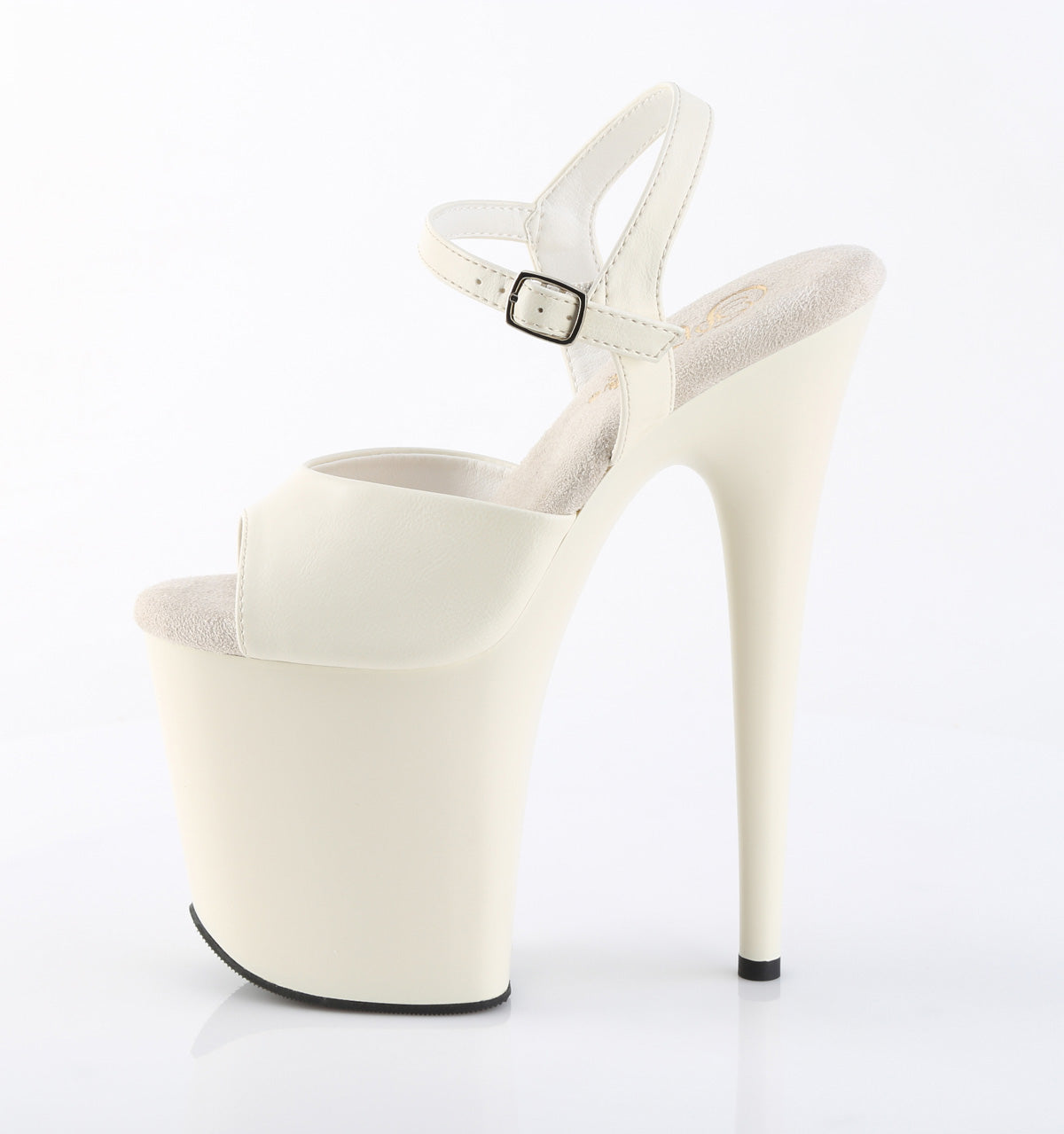 【PLEASER】FLAMINGO-809 プラットフォームシューズ Off-Wht Faux Leather/Off-Wht Matte【取寄】