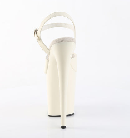 【PLEASER】FLAMINGO-809 シューズ Off-Wht Faux Leather/Off-Wht Matte【取寄】