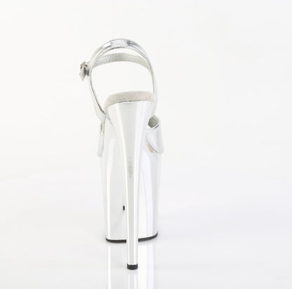 【PLEASER】FLAMINGO-809 シューズ Slv Metallic Pu/Slv Chrome【取寄】