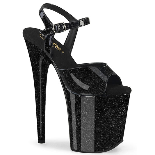 【PLEASER】FLAMINGO-809GP シューズ Blk Glitter Pat/M【取寄】