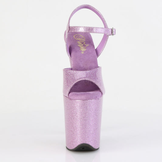 【PLEASER】FLAMINGO-809GP シューズ Lilac Glitter Pat/M【取寄】