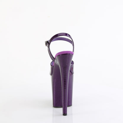 【PLEASER】FLAMINGO-809GP シューズ Purple Glitter Pat/M【取寄】