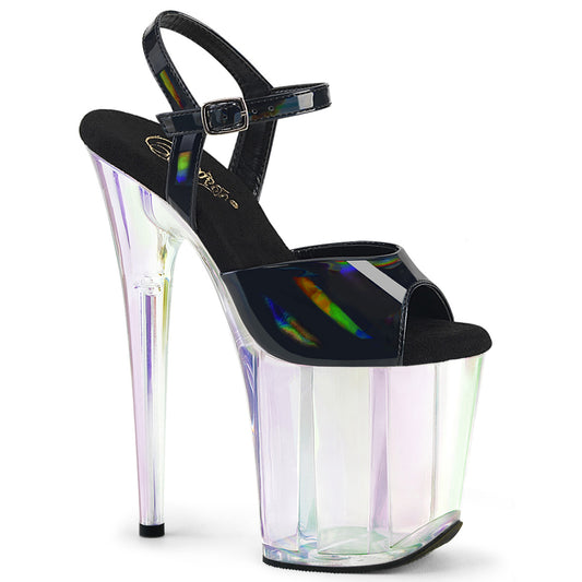 【PLEASER】FLAMINGO-809HT シューズ Blk Holo Pat/Holo Tinted【取寄】