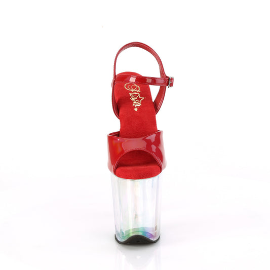 【PLEASER】FLAMINGO-809HT プラットフォームシューズ Red Holo Pat/Holo Tinted【取寄】