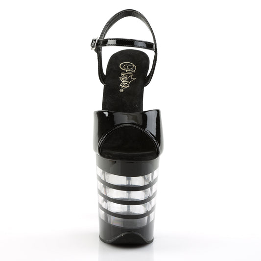 【PLEASER】FLAMINGO-809LN プラットフォームシューズ Blk Pat/Blk【取寄】
