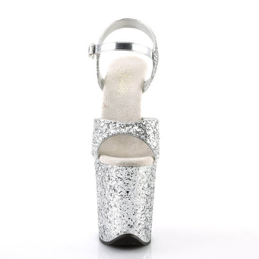 【PLEASER】FLAMINGO-810LG プラットフォームシューズ Slv Gltr/Slv Gltr【取寄】