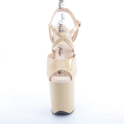 【PLEASER】FLAMINGO-824 プラットフォームシューズ Cream Pat/Cream【取寄】