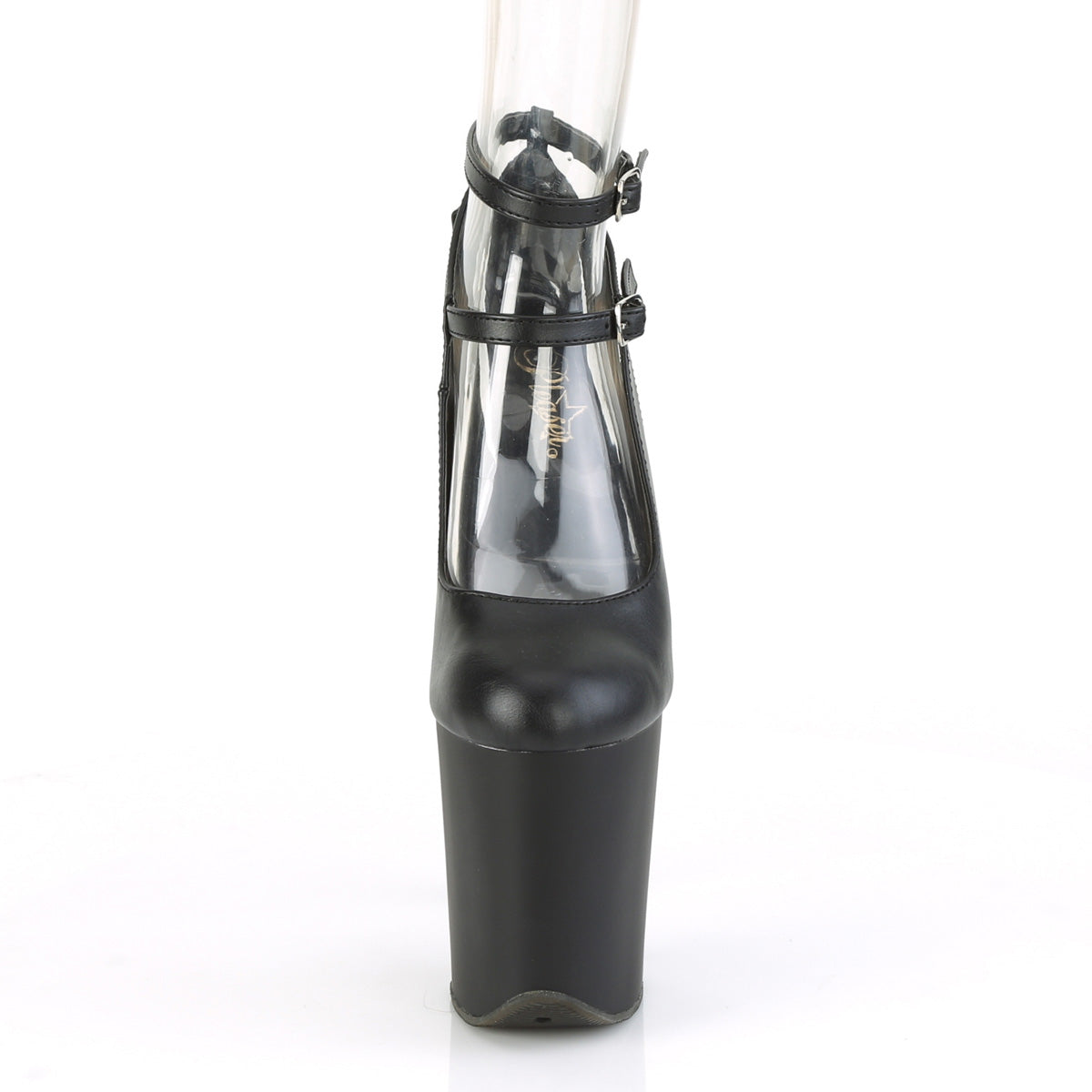 【PLEASER】FLAMINGO-850 プラットフォームシューズ Blk Faux Leather/Blk Matte【取寄】