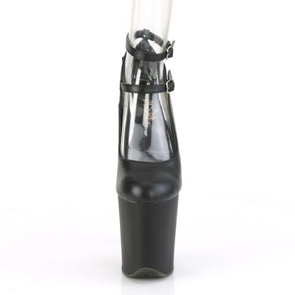 【PLEASER】FLAMINGO-850 プラットフォームシューズ Blk Faux Leather/Blk Matte【取寄】