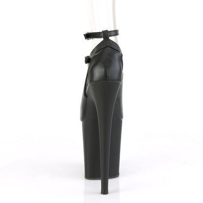 【PLEASER】FLAMINGO-850 プラットフォームシューズ Blk Faux Leather/Blk Matte【取寄】