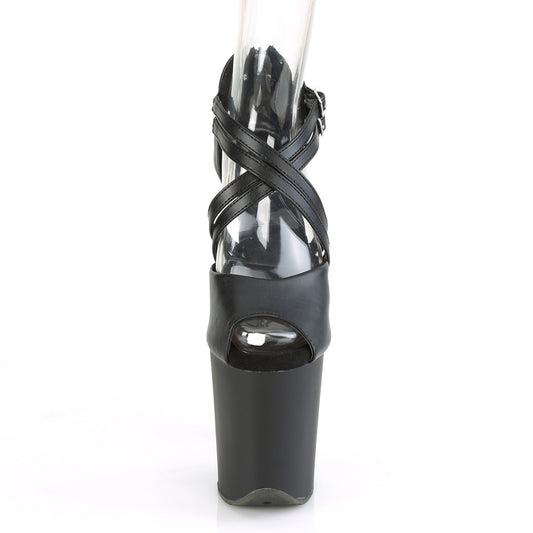 【PLEASER】FLAMINGO-865 シューズ Blk Faux Leather/Blk Matte【取寄】