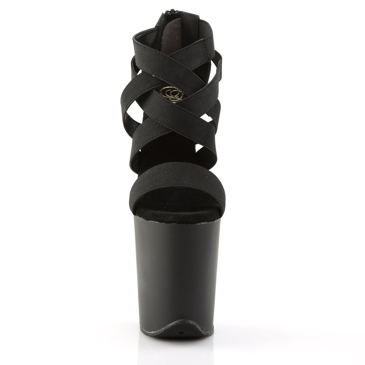 【PLEASER】FLAMINGO-869 シューズ Blk Elastic Band-Faux Leather/Blk Matte【取寄】