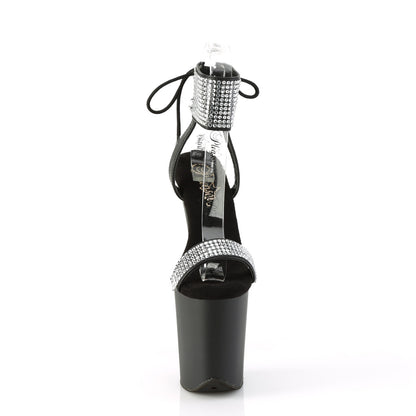 【PLEASER】FLAMINGO-870 プラットフォームシューズ Blk Faux Leather-RS/Blk Matte【取寄】