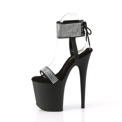 【PLEASER】FLAMINGO-870 シューズ Blk Faux Leather-RS/Blk Matte【取寄】
