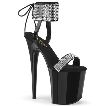 【PLEASER】FLAMINGO-870 シューズ Blk Pat-RS/Blk【取寄】