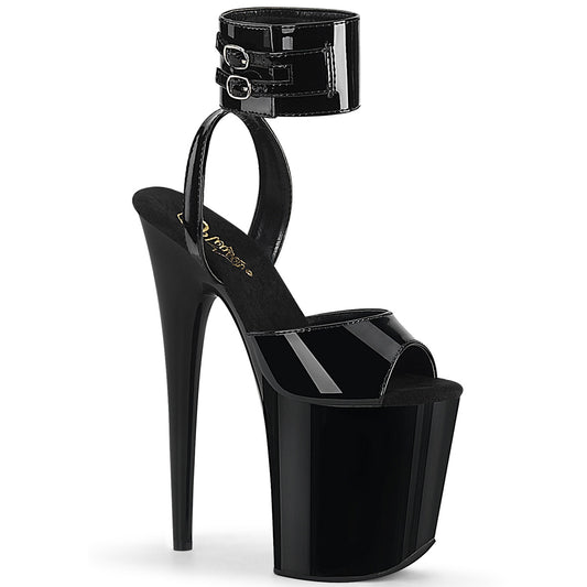 【PLEASER】FLAMINGO-891 プラットフォームシューズ Blk Pat/Blk【取寄】