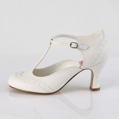 【PIN UP COUTURE】FLAPPER-26 シングルソールシューズ Wht Pu【取寄】