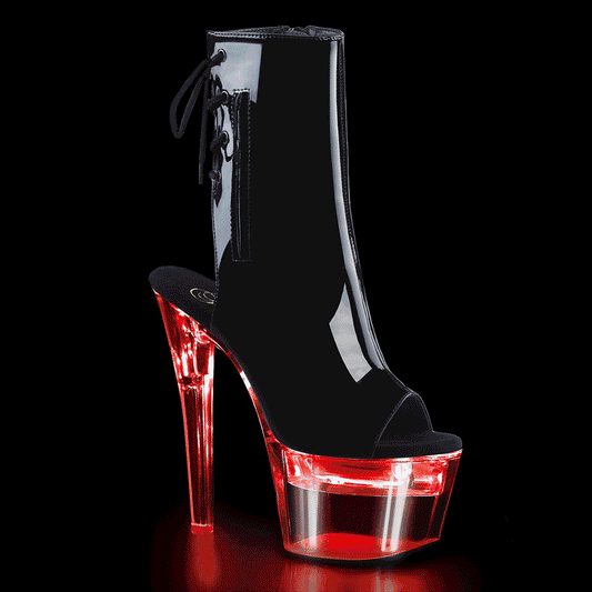 【PLEASER】FLASHDANCE-1018-7 シューズ Blk Pat/Clr【取寄】