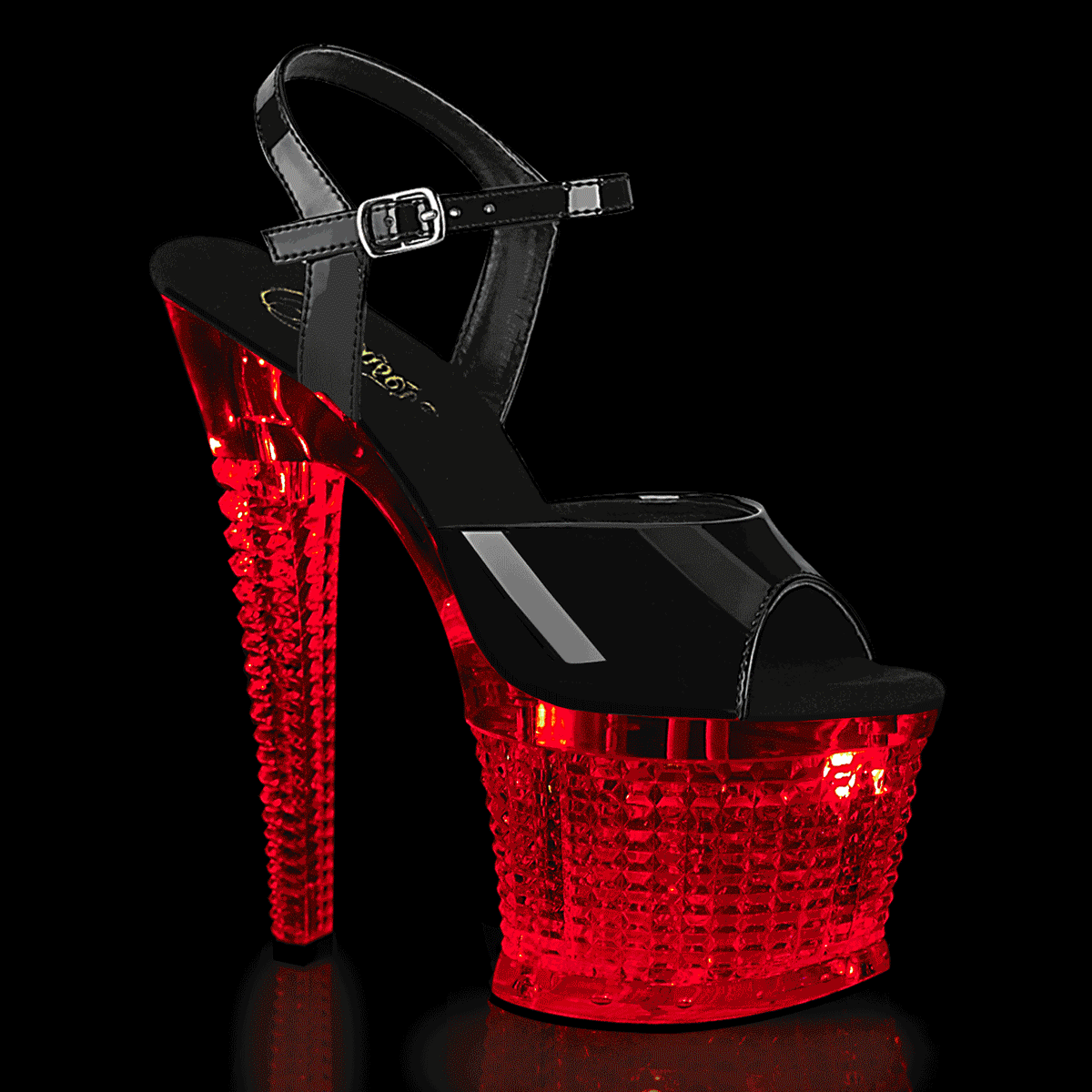 【PLEASER】FLASHDANCE-709SPEC プラットフォームシューズ Blk/Clr【取寄】