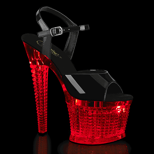 【PLEASER】FLASHDANCE-709SPEC プラットフォームシューズ Blk/Clr【取寄】