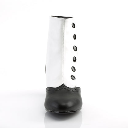 【BORDELLO】FLORA-1023 ブーツ Wht-Blk Pu【取寄】