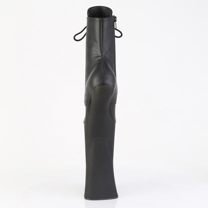 【PLEASER】FORBIDDEN-1020 シューズ Blk Faux Leather/Blk Matte【取寄】