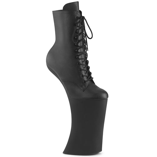 【PLEASER】FORBIDDEN-1020 プラットフォームシューズ Blk Faux Leather/Blk Matte【取寄】