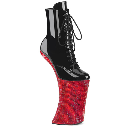 【PLEASER】FORBIDDEN-1020BEJ プラットフォームシューズ Blk Pat/Red RS【取寄】