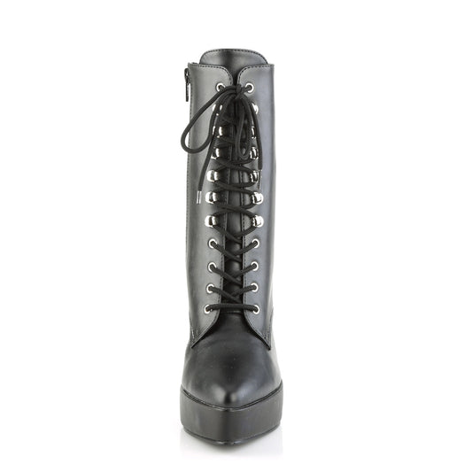 【DEVIOUS】INDULGE-1020 プラットフォームシューズ Blk Faux Leather【取寄】