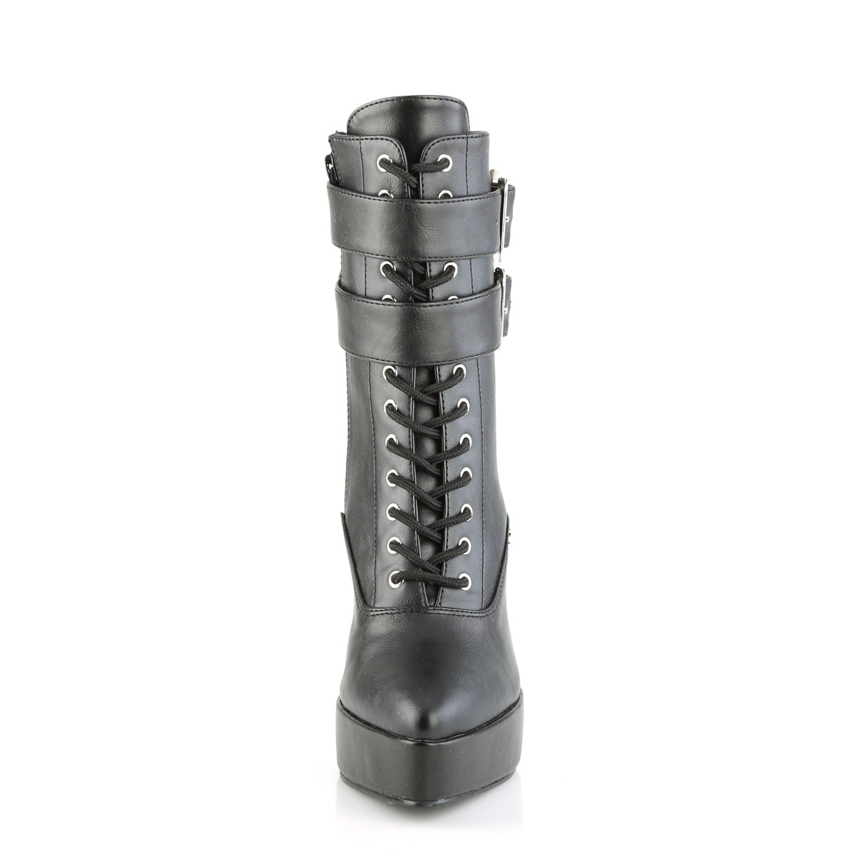 【DEVIOUS】INDULGE-1026 プラットフォームシューズ Blk Faux Leather【取寄】