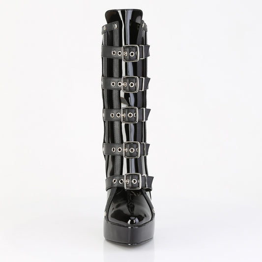 【DEVIOUS】INDULGE-1038 プラットフォームシューズ Blk Pat【取寄】